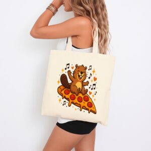 Tote Pizza Beaver Party 4 Natural