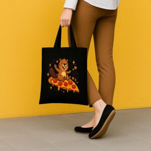 Tote Pizza Beaver Party 5 Black