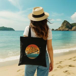Tote Pizza Slice 11 Black Tote