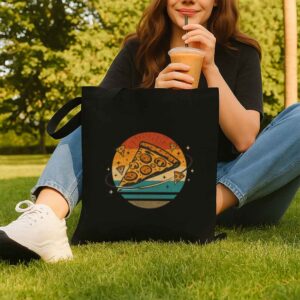 Tote Pizza Slice 8 Black