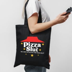Tote Pizza Slut 1 Black Tote