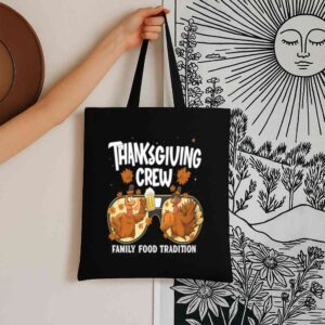 Tote Thanksgiving Crew 6 Black