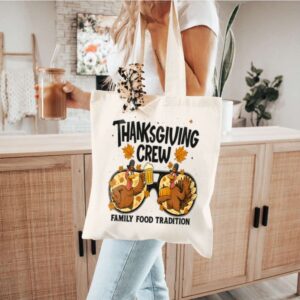 Tote Thanksgiving Crew 8 Natural