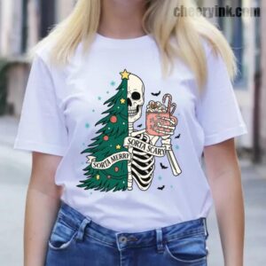 Tshirt Christmas Skeleton 13 T