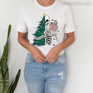 Tshirt Christmas Skeleton 4 T
