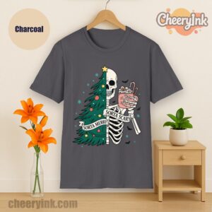 Tshirt Christmas Skeleton