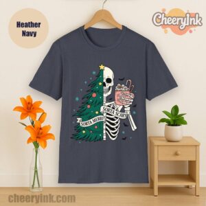 Tshirt Christmas Skeleton Heather