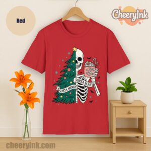 Tshirt Christmas Skeleton