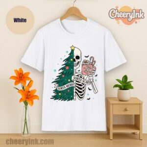 Tshirt Christmas Skeleton