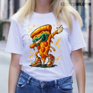 Tshirt Dabbing Pizza Slice 13 T
