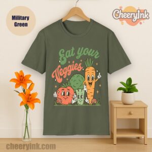 Tshirt Eat Your Veggies Military