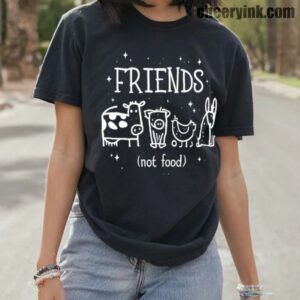 Tshirt Friends Not Food 10 T