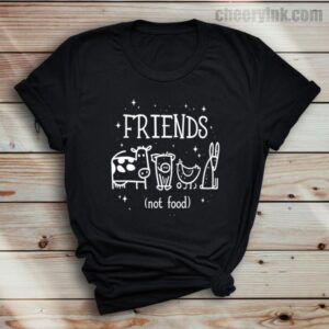 Tshirt Friends Not Food 37 T