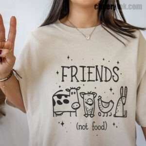 Tshirt Friends Not Food 39 T