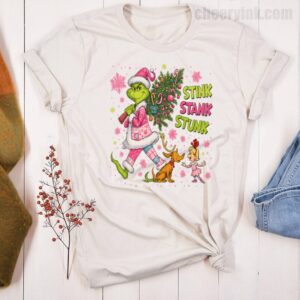 Tshirt Green Monster Christmas 21 T