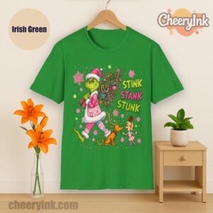 Tshirt Green Monster Christmas Irish