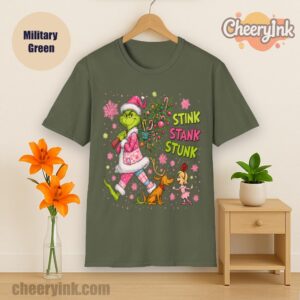 Tshirt Green Monster Christmas Military
