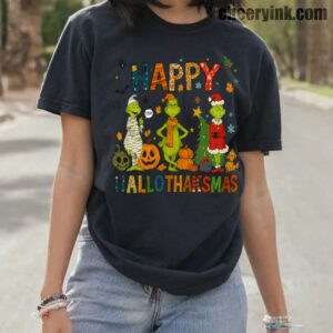 Tshirt Grinch Hallothanksmas 10 T