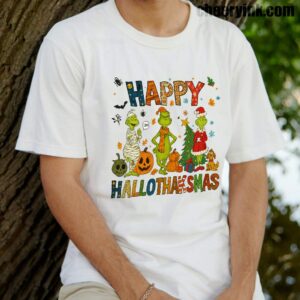 Tshirt Grinch Hallothanksmas 14 T