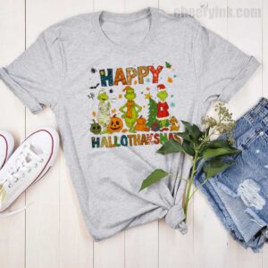 Tshirt Grinch Hallothanksmas 15 T