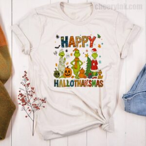 Tshirt Grinch Hallothanksmas 21 T