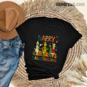 Tshirt Grinch Hallothanksmas 30 T