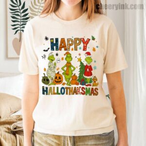 Tshirt Grinch Hallothanksmas 35 T