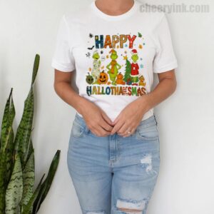 Tshirt Grinch Hallothanksmas 9 T