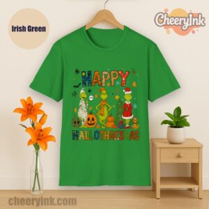 Tshirt Grinch Hallothanksmas Irish