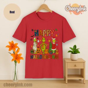 Tshirt Grinch Hallothanksmas