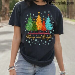 Tshirt Merry And Bright 10 T