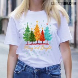 Tshirt Merry And Bright 13 T