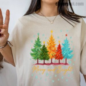Tshirt Merry And Bright 39 T