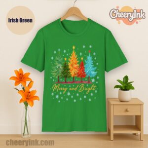 Tshirt Merry And Bright Irish