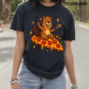 Tshirt Pizza Beaver Party 10 T