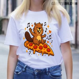 Tshirt Pizza Beaver Party 13 T
