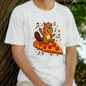 Tshirt Pizza Beaver Party 14 T