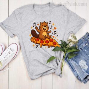 Tshirt Pizza Beaver Party 15 T
