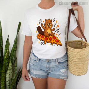 Tshirt Pizza Beaver Party 2 T