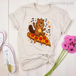 Tshirt Pizza Beaver Party 22 T