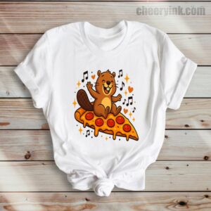 Tshirt Pizza Beaver Party 36 T