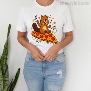 Tshirt Pizza Beaver Party 4 T