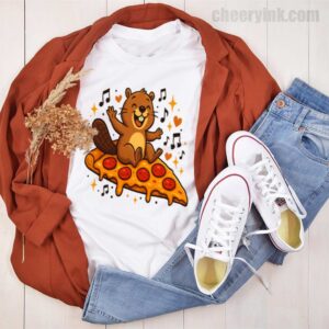 Tshirt Pizza Beaver Party 44 T