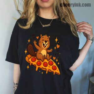 Tshirt Pizza Beaver Party 45 T