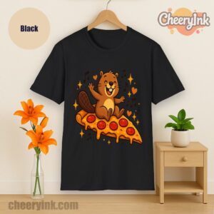 Tshirt Pizza Beaver Party