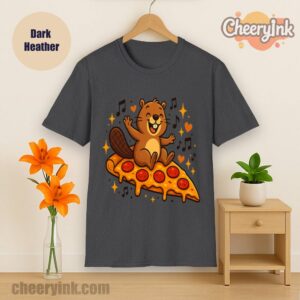 Tshirt Pizza Beaver Party Dark