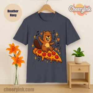 Tshirt Pizza Beaver Party Heather