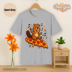 Tshirt Pizza Beaver Party Sport