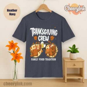 Tshirt Thanksgiving Crew Heather