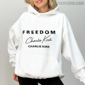 Hoodie Freedom Charlie Kirk Signature 1